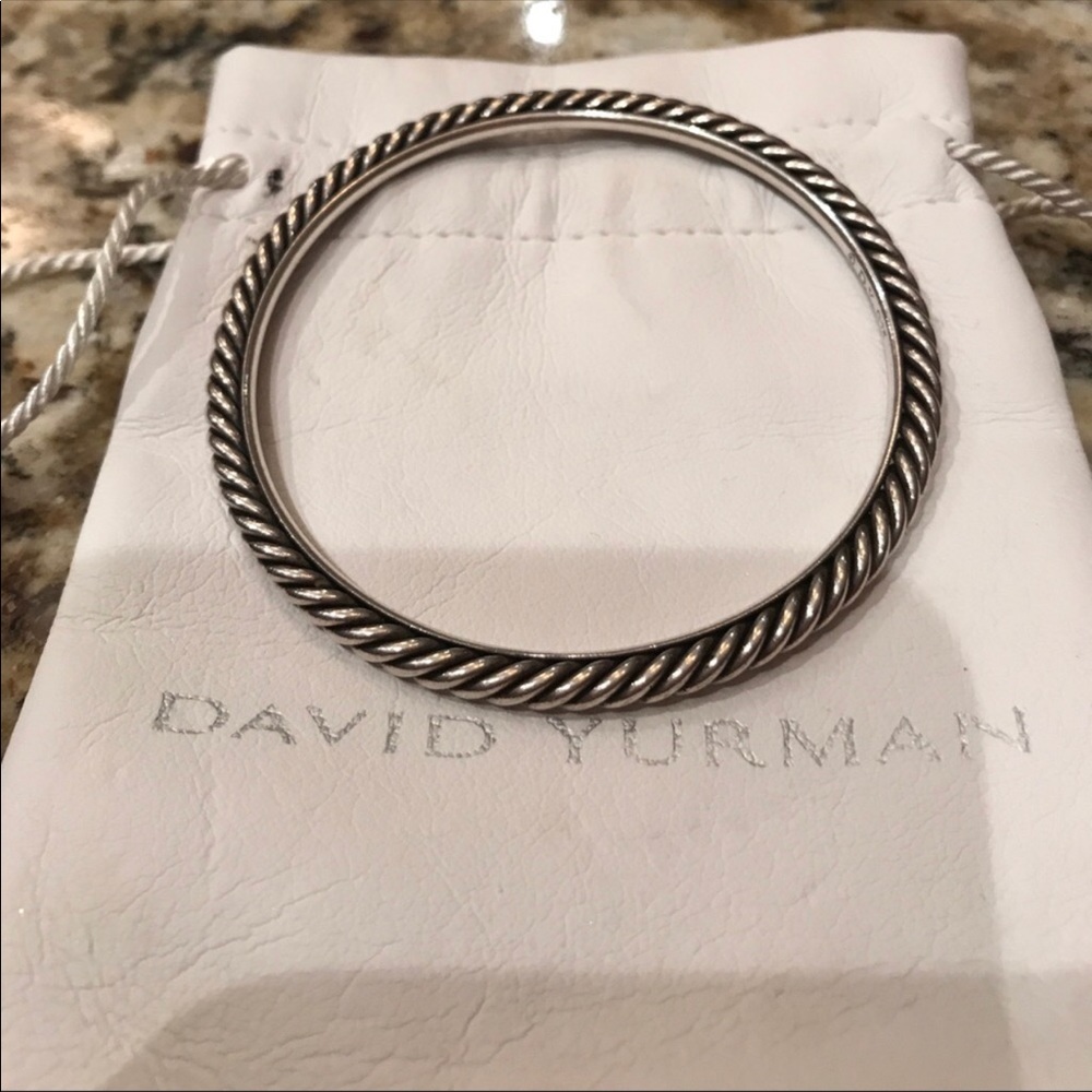 David Yurman silver 4mm Bangle